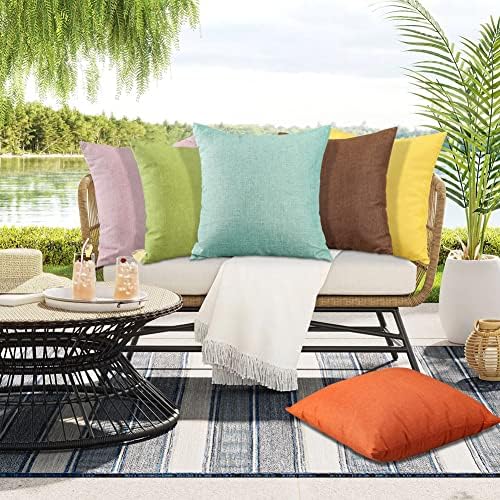 OTOSTAR Pack of 4 Outdoor Waterproof Throw Pillow Covers Decorative