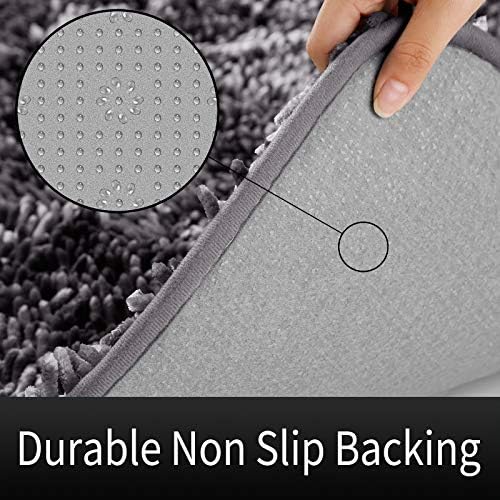 Yimobra Luxury Chenille Bath Rug, Extra Soft and Absorbent Shaggy