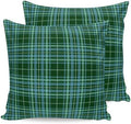 Pillow Covers 20x20 Set of 2, Buffalo Plaid Square Throw Pillow Covers
