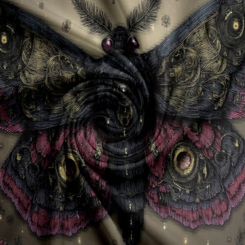 Charcoal Gray Mysterious Halloween Animals Duvet Cover Set For Women