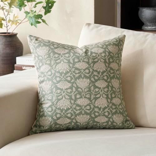 DOMVITUS Floral Pillow Covers 20x20 Decorative Throw Pillow Covers