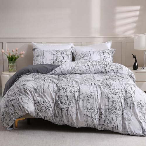 LONAVA King Botaincal 3 Pcs Duvet Cover Set, Breathable Soft
