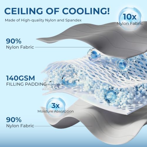 BDEUS Cooling Comforter Full/Queen Size with 2 Pillowcases Set, Soft