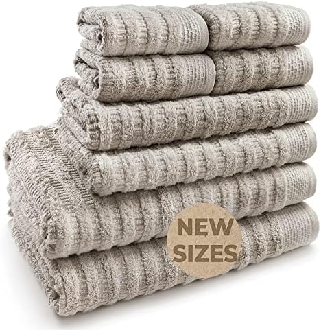 Softerry Pure Organic Cotton Bath Towel Set - 100% Soft Cotton - Extra