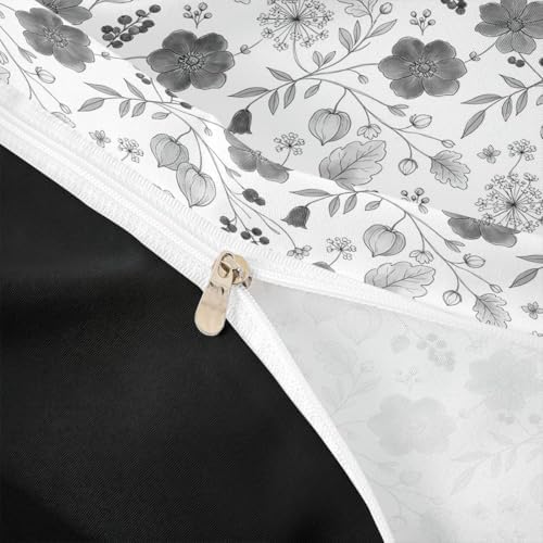 Erosebridal Boho Flower King Duvet Cover Minimalist Plant Comforter