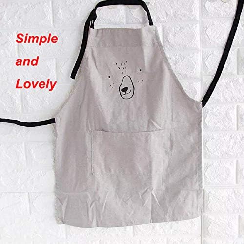 2 Pack Cotton Adjustable Parent and Child Apron with Pockets Mommy and