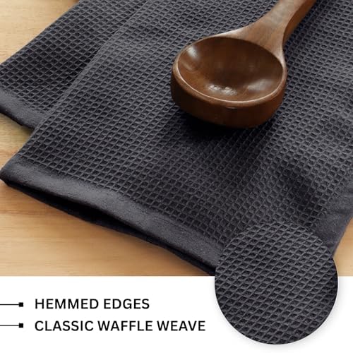 PurpleEssences Solid Kitchen Cloths, Dish Towel 15x25 Set of 4