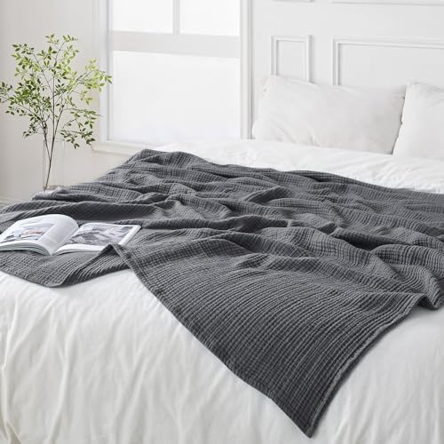 Esterra Queen Size Cozy Soft Lightweight Pre-Washed Cotton Blanket