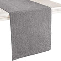Mebakuk Linen Farmhouse Table Runner Large Burlap Style Soft and