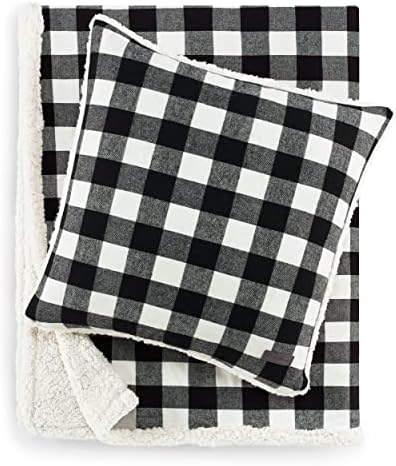 Eddie Bauer - Sherpa Reverse Throw Blanket for Bed or Couch, 50 x 70
