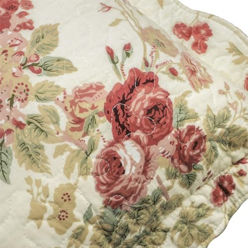 vctops Boho Floral Patchwork Pillow Shams Pack of 2 Farmhouse 100%