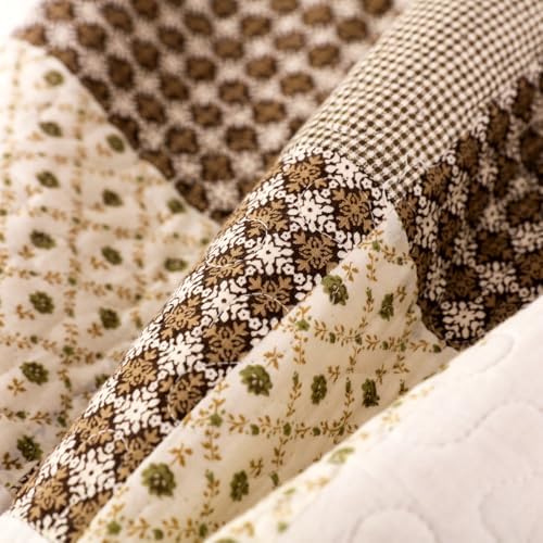 YAYIDAY Quilts Queen Size Patchwork Bedspread Set