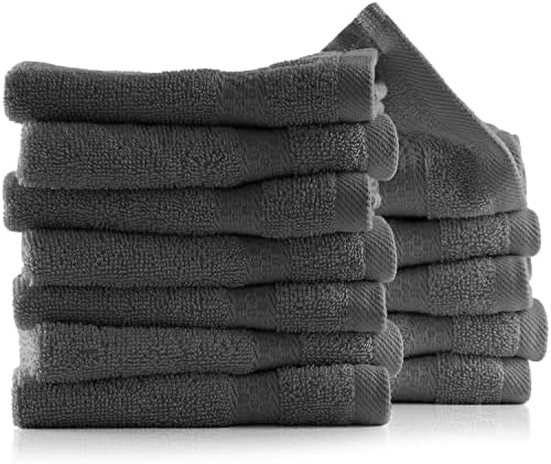 Hearth & Harbor Washcloths 12 Pack - 100% Cotton Washcloth for Body
