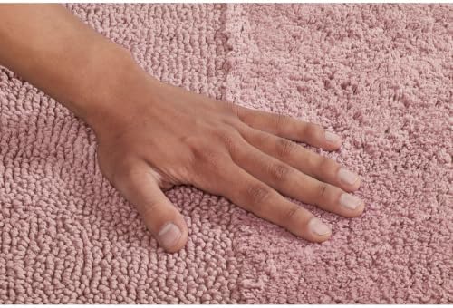Better Trends 3 Piece Bathroom Rug Set 100% Cotton Non-Slip Washable