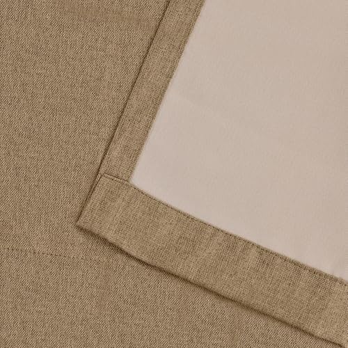 SUPERIOR Semi Blackout Curtains - Classic Linen Design - 42" x 96"