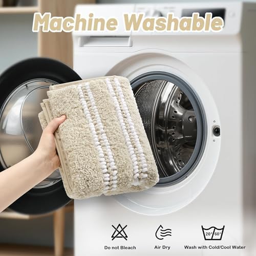 Bathroom Rugs Non Slip Washable 24x17, Ultra Soft Super Absorbent Bath