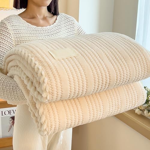 Sherpa Fleece Throw Blanket,Super Soft Throw Blanket Coral,Plush Fuzzy
