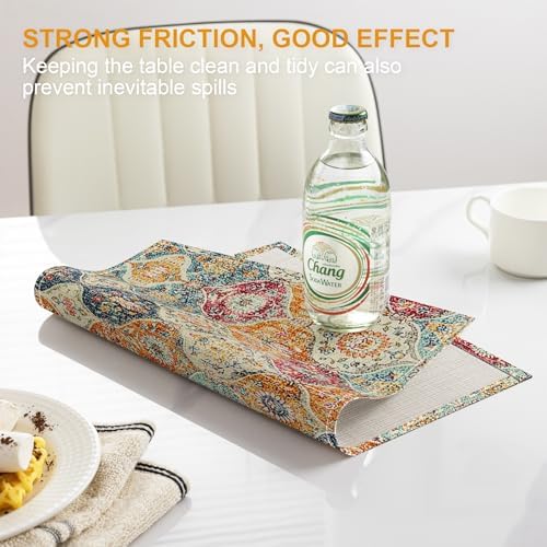 Placemats Set of 4 Washable Durable Table Placemats for Dining Table