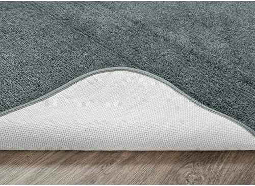Garland Rug Traditional Bath Rug, 22-Inch by 60-Inch, Dark Gray