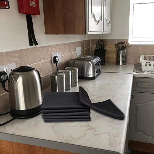 Urban Villa Kitchen Towels 100% Cotton Gray Color Dish Cloths & Dish