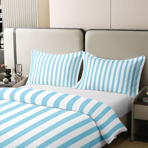 Manfei Geometric Line Girls Bedding Set Twin Size 100% Cotton, Y2K