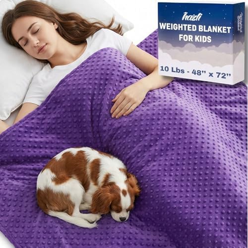 hazli 10 LBs 48" x 72" Super Soft Weighted Blanket for Kids with