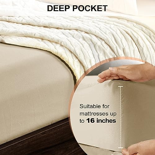 FreshCulture Twin Fitted Sheet - Hotel Quality - Ultra Soft &