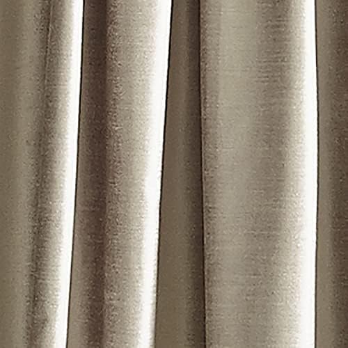 DKNY Modern Knotted Velvet Window Curtains for Living Room/Bedroom
