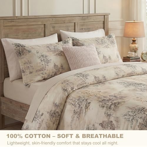 Bedding_Dreamer King Duvet Cover Set, 3-Piece 100% Cotton Twill