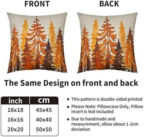 Fall Tree Pillow Covers 18x18 Set of 2