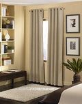 Curtainworks Cameron Grommet Curtain Panel, 50 by 84", Sand