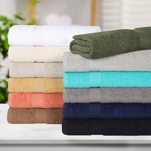 SUPERIOR - 450GSM 6 PC SET IV Eco-Friendly 100% Cotton Towel Set