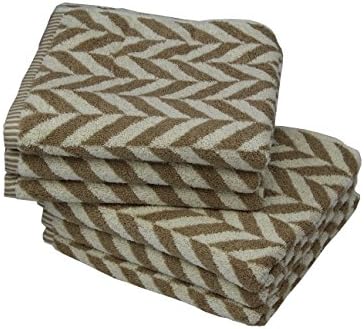Super Soft And Absorbent Versailles Hand Towels - Taupe Set of 6, 20"