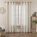 Boho Curtains for Living Room Bedroom Cream Sheer Curtains 84 Inches