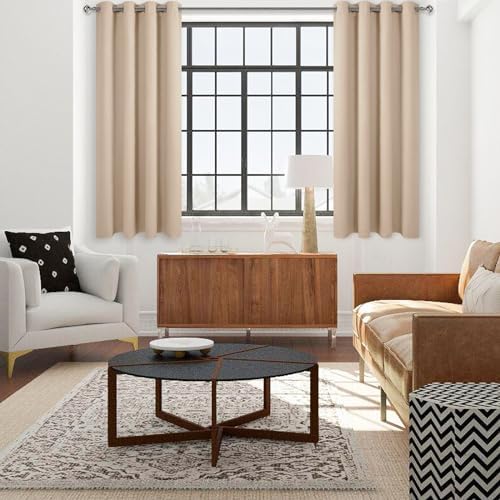 DWCN Blackout Curtains for Bedroom Living Room 52 x 84 Inch 2 Panels