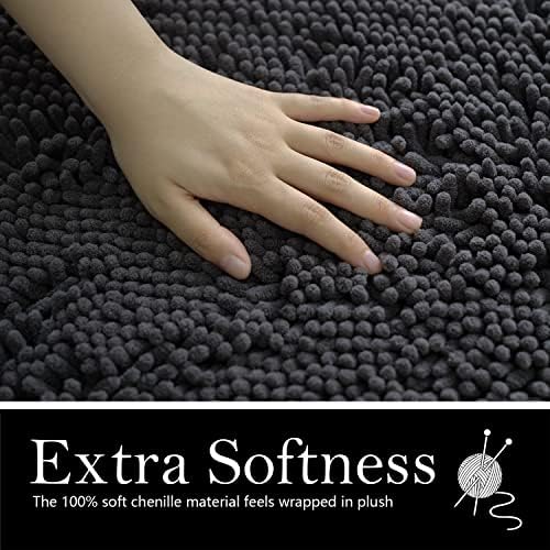 Bathroom Rugs Chenille Bath mat 3 Piece Set, Super Absorbent, Strong