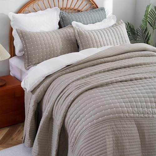 Cmfshape 120"x120" Oversized King Size Quilt,Lightweight Minimalist