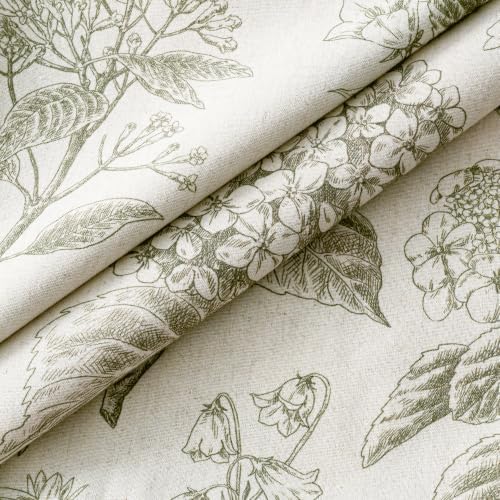 Set of 2 Decorative Floral Pillow Covers 22x22 Inch Light Green