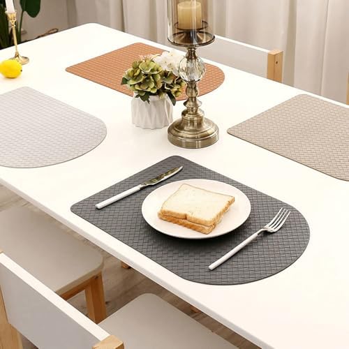 6 PCS Dining Table Geometric Placemats Washable, 11.82 x 16.93 Inches