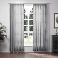 ChadMade Pinch Pleated Faux Linen Drapery Light Filtering Privacy