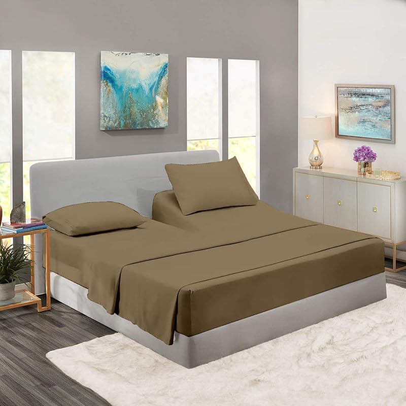 Rajlinen Top Split Head Flex King Sheet Set for Adjustable Beds- Split