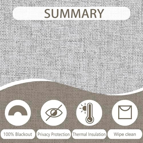 ChadMade Grey 72 x 108 Inches Blackout Pinch Pleat Curtain 1 Panel