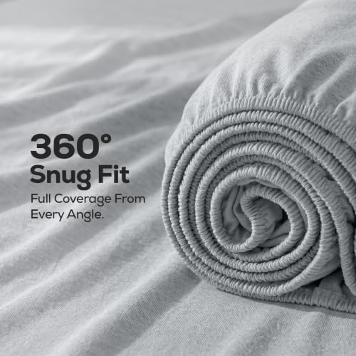 Utopia Bedding King Fitted Sheet Only – Jersey Knit Cotton, Stretchy