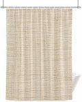 Minimalist Beige Shower Curtain for Bathroom Modern Rustic Solid Linen