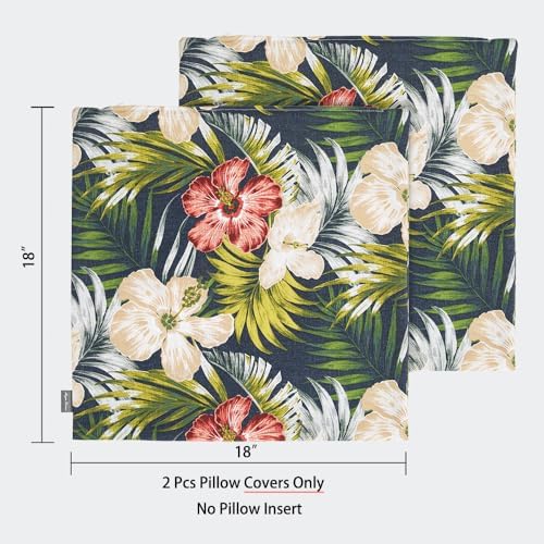 Magpie Fabrics Pack of 2 Outdoor Waterproof Throw Pillow Covers 18 x