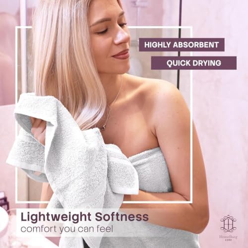 CORE 4-Piece Cotton Hand Towels for Bathroom and Kitchen | Value Pack