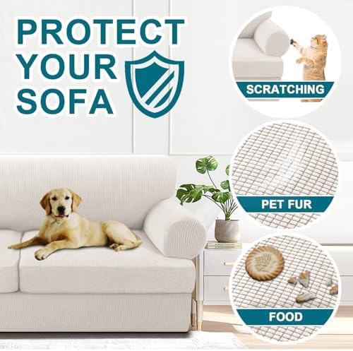 Turquoize 3 Piece T Cushion Sofa Slipcovers Stretch Couch Cover