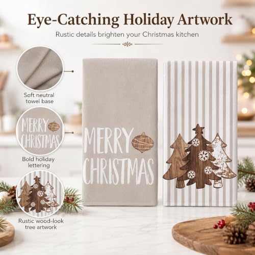 Christmas Kitchen Towels Set of 2
