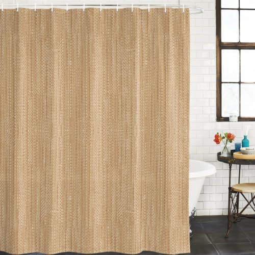 Sand Beige Shower Curtain Waterproof, Shower Curtains for Bathroom