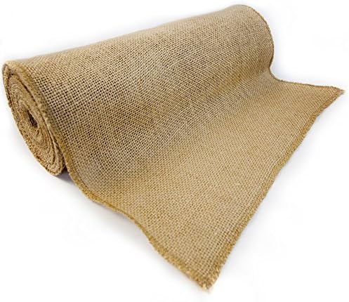 12" x 10yd NO-FRAY Burlap Roll ~ 3 - 5 Table Runners ~ Natural Long